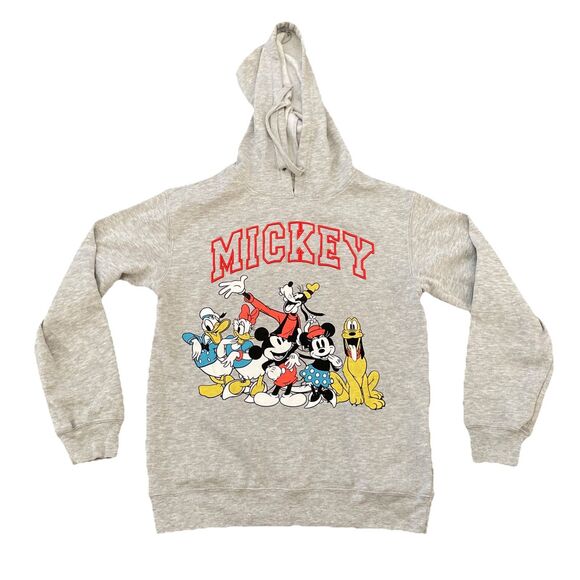 Disney Tops - Disney Mickey & Friends pullover hoodie Sweatshirt Size Small Gray